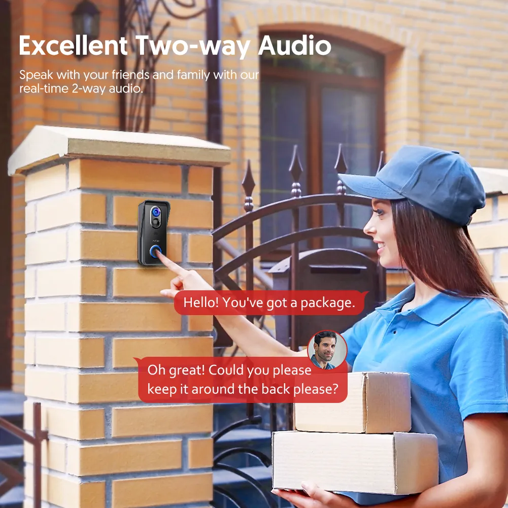 Victure VD300 Video Doorbell Wireless WiFi( Only 2.4G )