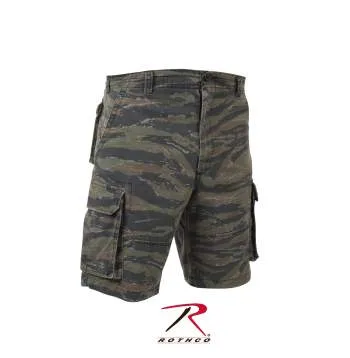 Vintage Style Camo Paratrooper Cargo Shorts