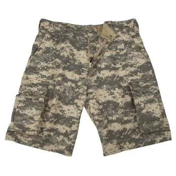 Vintage Style Camo Paratrooper Cargo Shorts