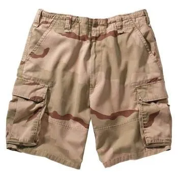 Vintage Style Camo Paratrooper Cargo Shorts