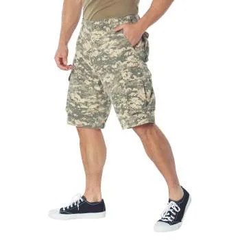 Vintage Style Camo Paratrooper Cargo Shorts