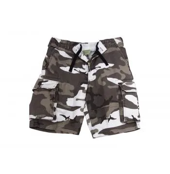 Vintage Style Camo Paratrooper Cargo Shorts