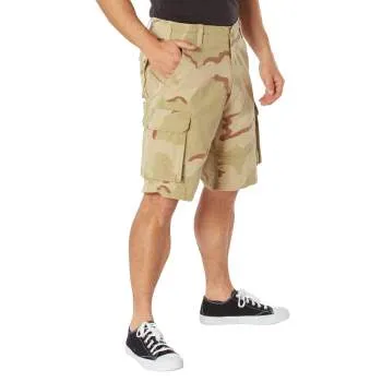 Vintage Style Camo Paratrooper Cargo Shorts