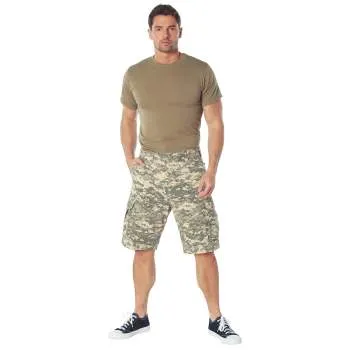 Vintage Style Camo Paratrooper Cargo Shorts