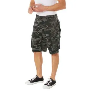 Vintage Style Camo Paratrooper Cargo Shorts