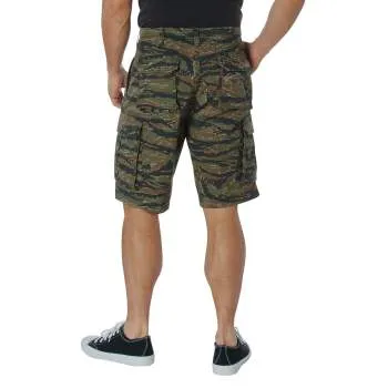 Vintage Style Camo Paratrooper Cargo Shorts