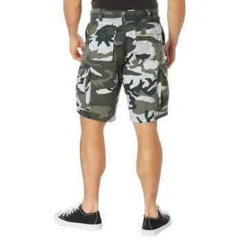 Vintage Style Camo Paratrooper Cargo Shorts