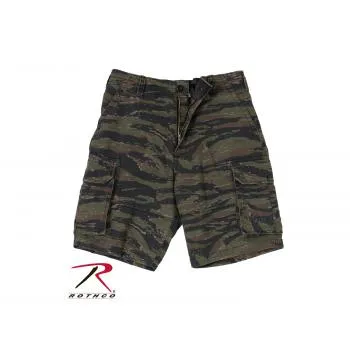 Vintage Style Camo Paratrooper Cargo Shorts