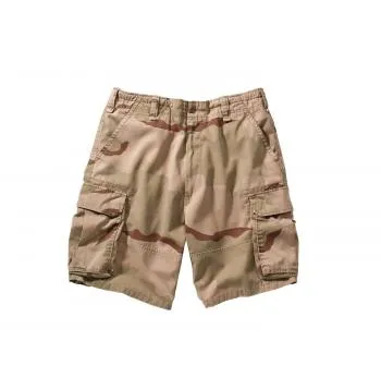 Vintage Style Camo Paratrooper Cargo Shorts