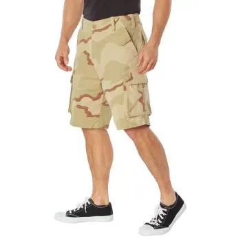 Vintage Style Camo Paratrooper Cargo Shorts