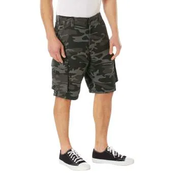Vintage Style Camo Paratrooper Cargo Shorts