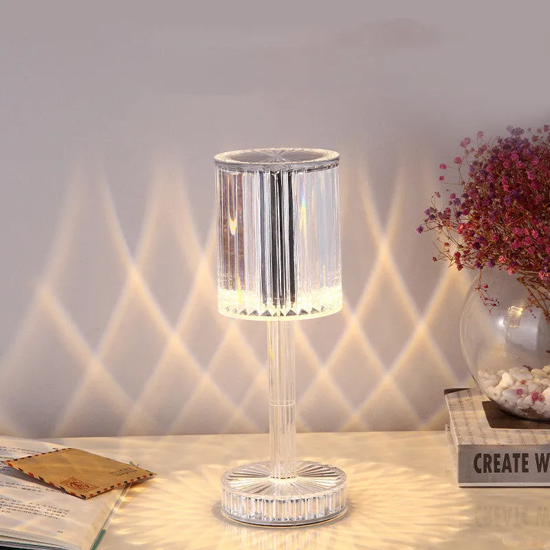 Warm LED Romantic Crystal Table Lamp