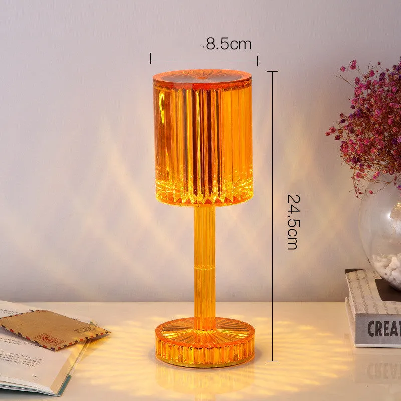 Warm LED Romantic Crystal Table Lamp