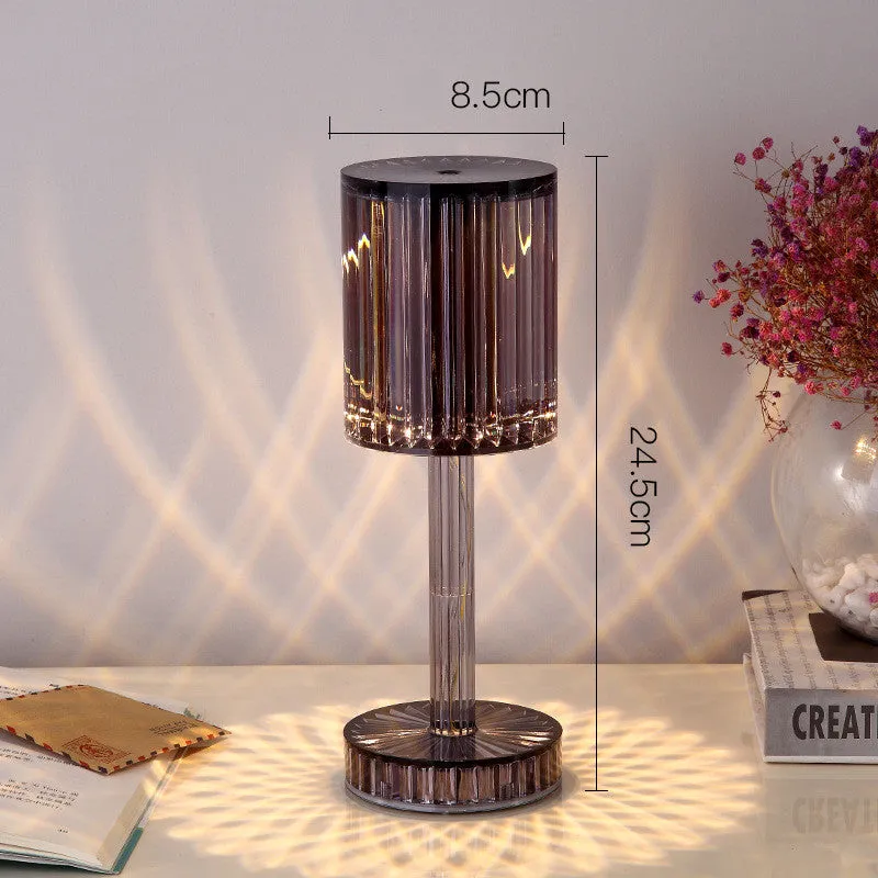 Warm LED Romantic Crystal Table Lamp