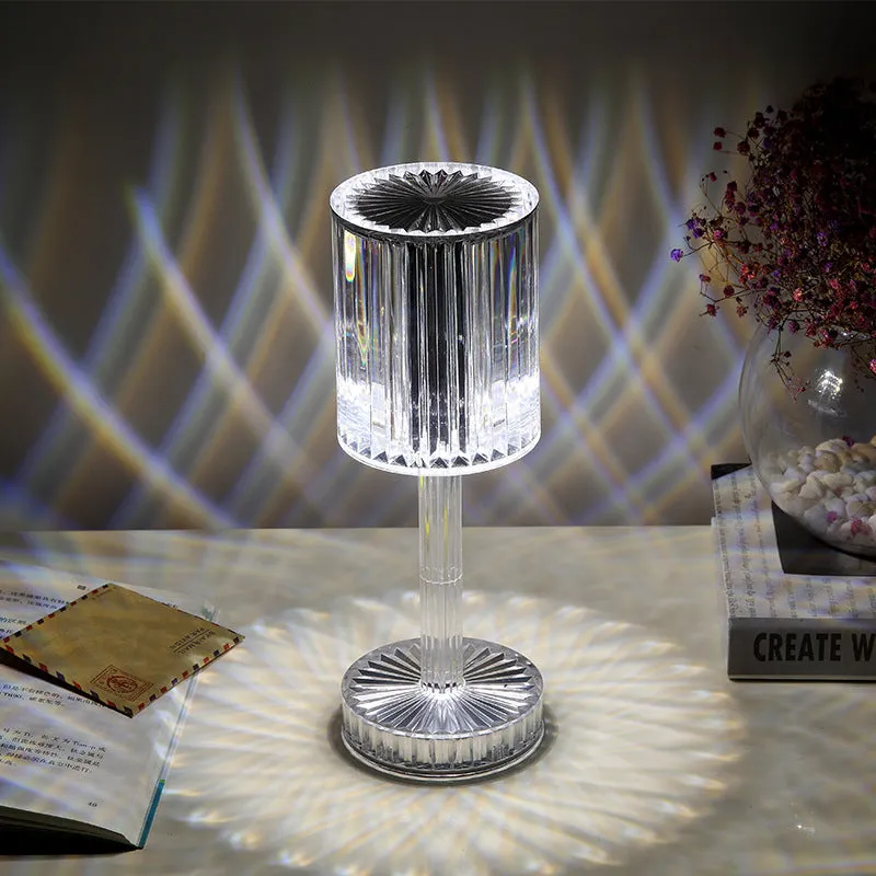 Warm LED Romantic Crystal Table Lamp