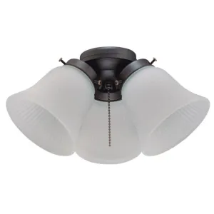 Westinghouse 7785000 LED Cluster Ceiling Fan Light Kit Oil Rubbed Bronze Finish with Frosted Ribbed Glass